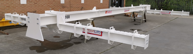 150 tonne lifting beam used for lifting rope reels