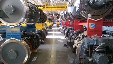 Eurostar and Thameslink bogie storage stands