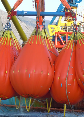 SectionLift 300 tonne waterbag test