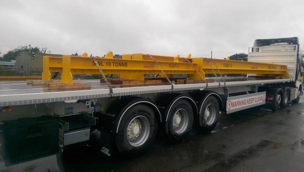 Multipoint Lifting Beams About To Depart For Hire. Our Comprehensive Hire Fleet Is Constantly Updated With New Equipment To Enable Sectionlift To Provide Hire Solutions For Your Lifting Tasks