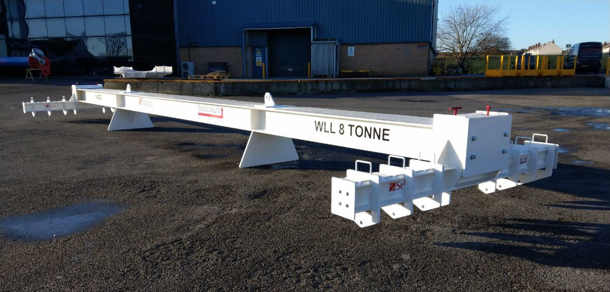 Adjustable 8 tonne Rebar Mat Lifting beam